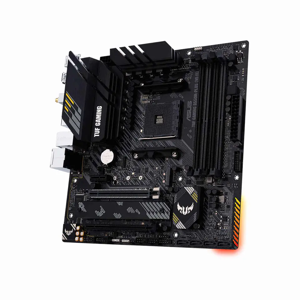 Placa Madre Asus TUF Gaming B550M-PLUS (Wi-Fi), AURA Sync, dual M.2, HDM, AM4 AMD Ryzen 4