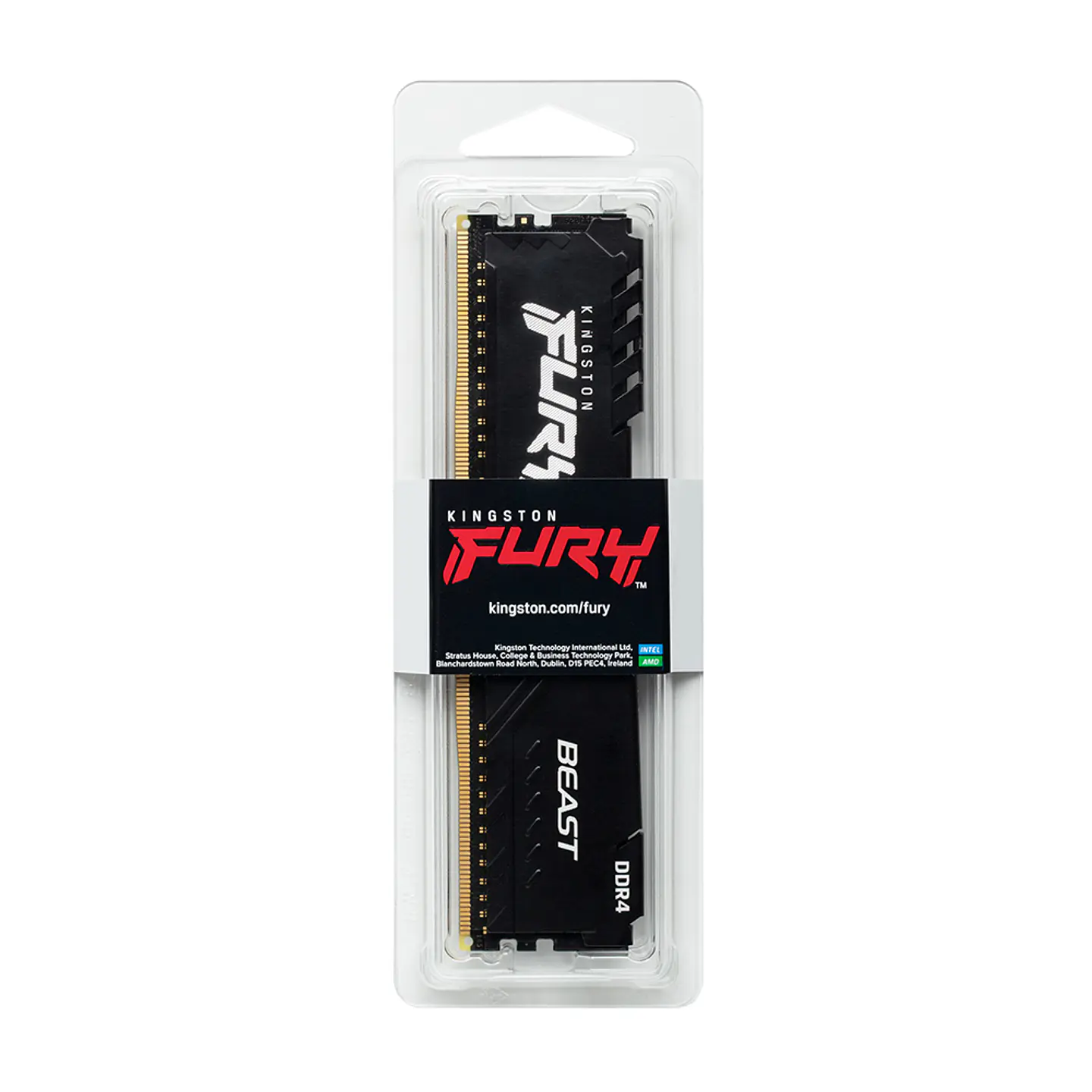 Memoria Ram Kingston Fury Beast, 4GB DDR4 3200MHz CL16 DIMM BK 5