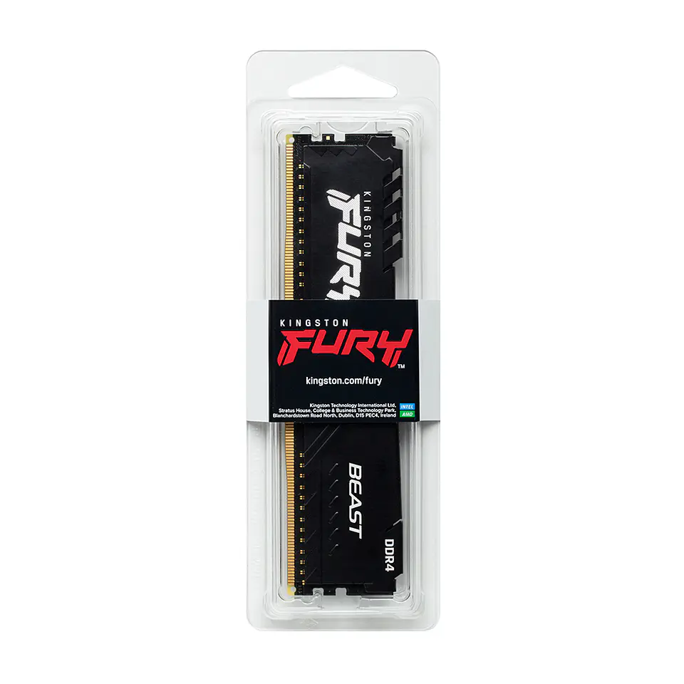Memoria Ram Kingston Fury Beast, 4GB DDR4 3200MHz CL16 DIMM BK 5