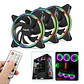 Pack 3 Ventiladores RGB Gamenote F2092 + Circuito+ control - para PC - Miniatura 1