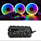 Pack 3 Ventiladores RGB Gamenote F2092 + Circuito+ control - para PC - Miniatura 2