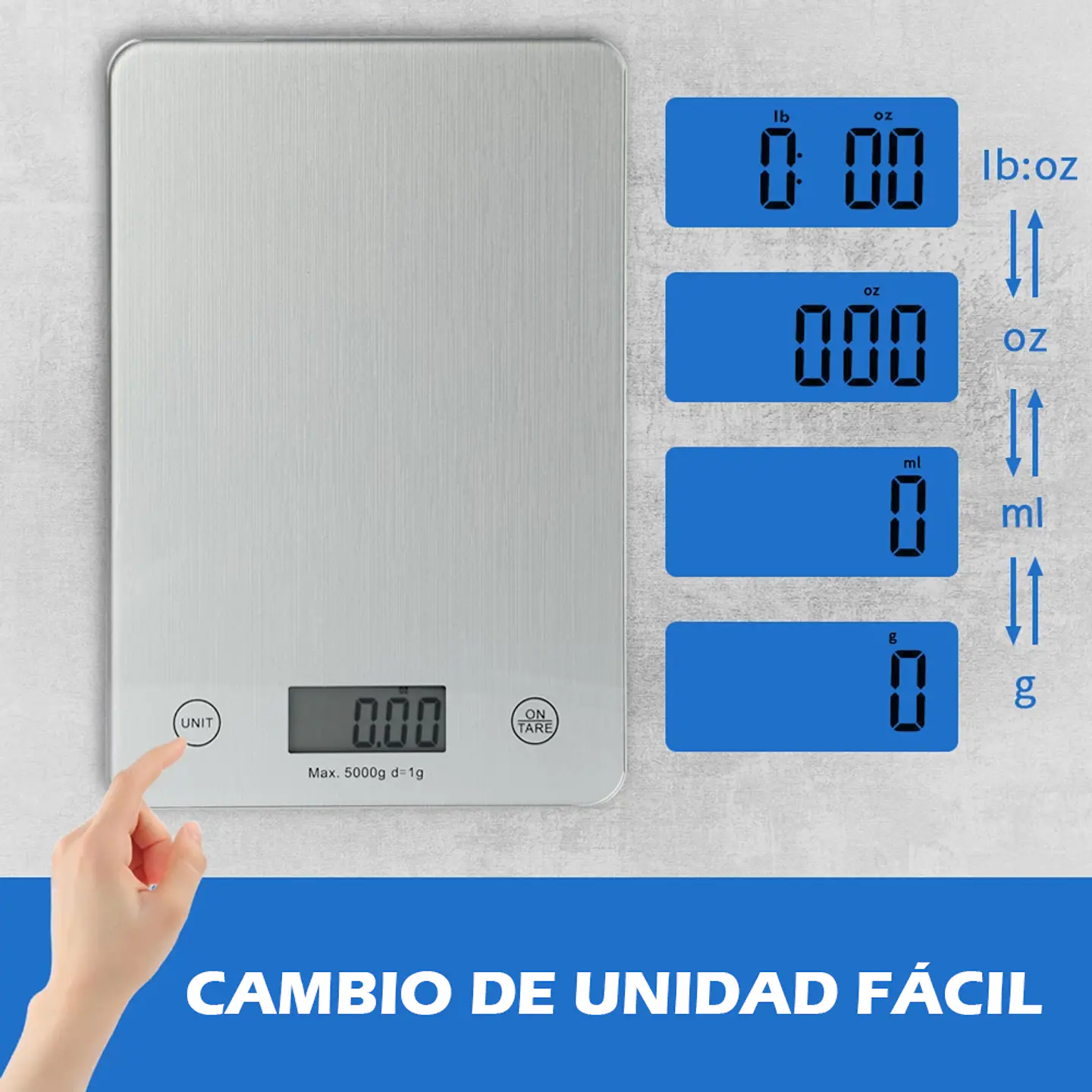 Balanza Gramera Pesa Digital De Cocina Joyeria 0,1 A 5KG 3