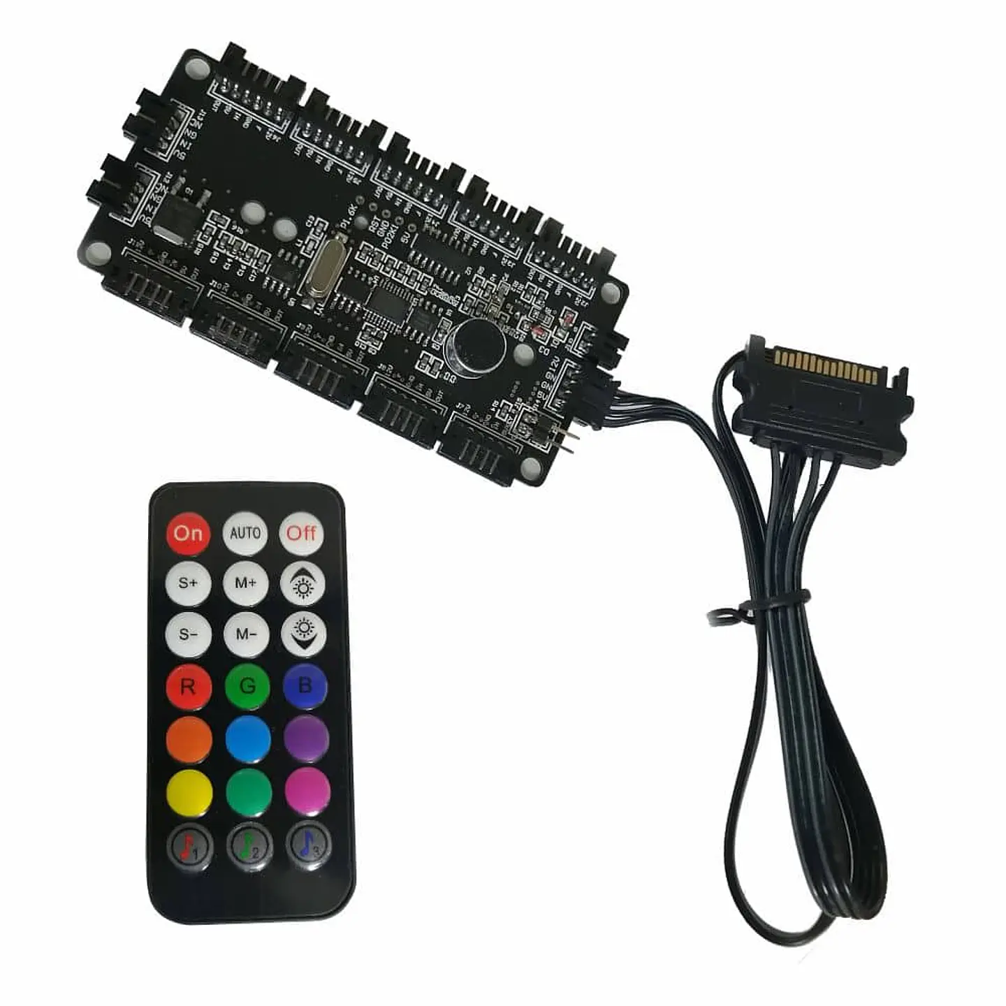 Pack 3 Ventiladores RGB Gamenote F2092 + Circuito+ control - para PC 7