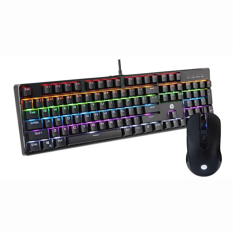 Combo Teclado mecánico+ Mouse Gamer HP - GM200 1