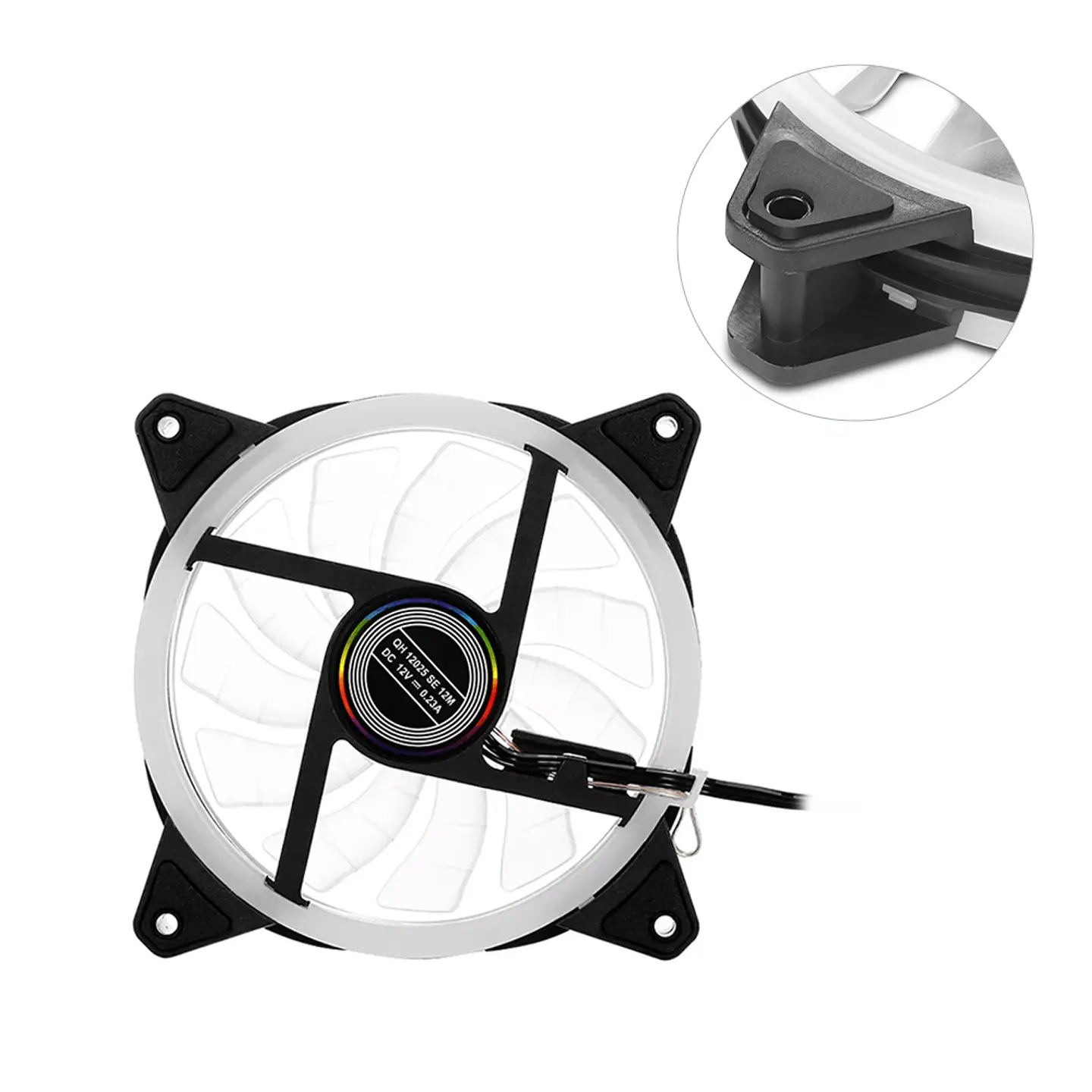 Kit 3 Ventiladores Fan RGB para Gabinete, PC - 120cm 7