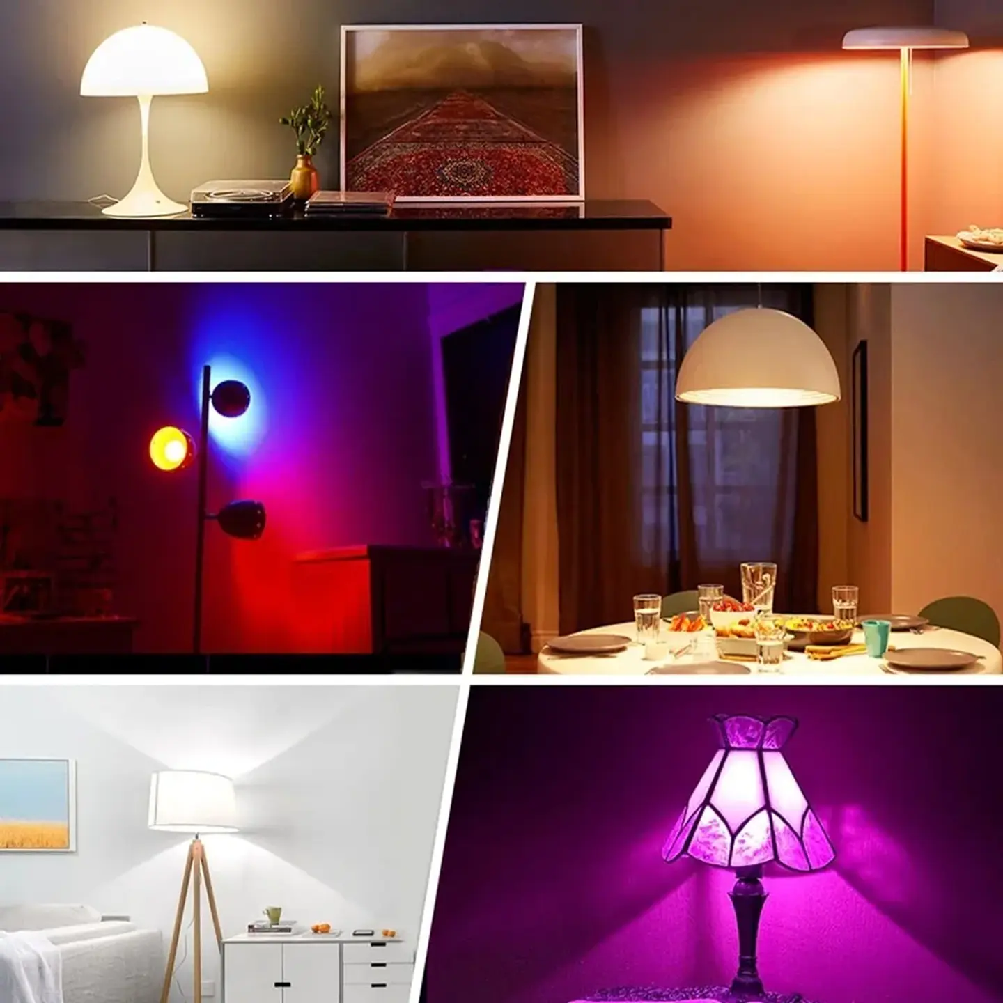 Kit 3 Ampolleta Led E27 Wifi Inteligentes Rgb, Iluminación Hogar 2