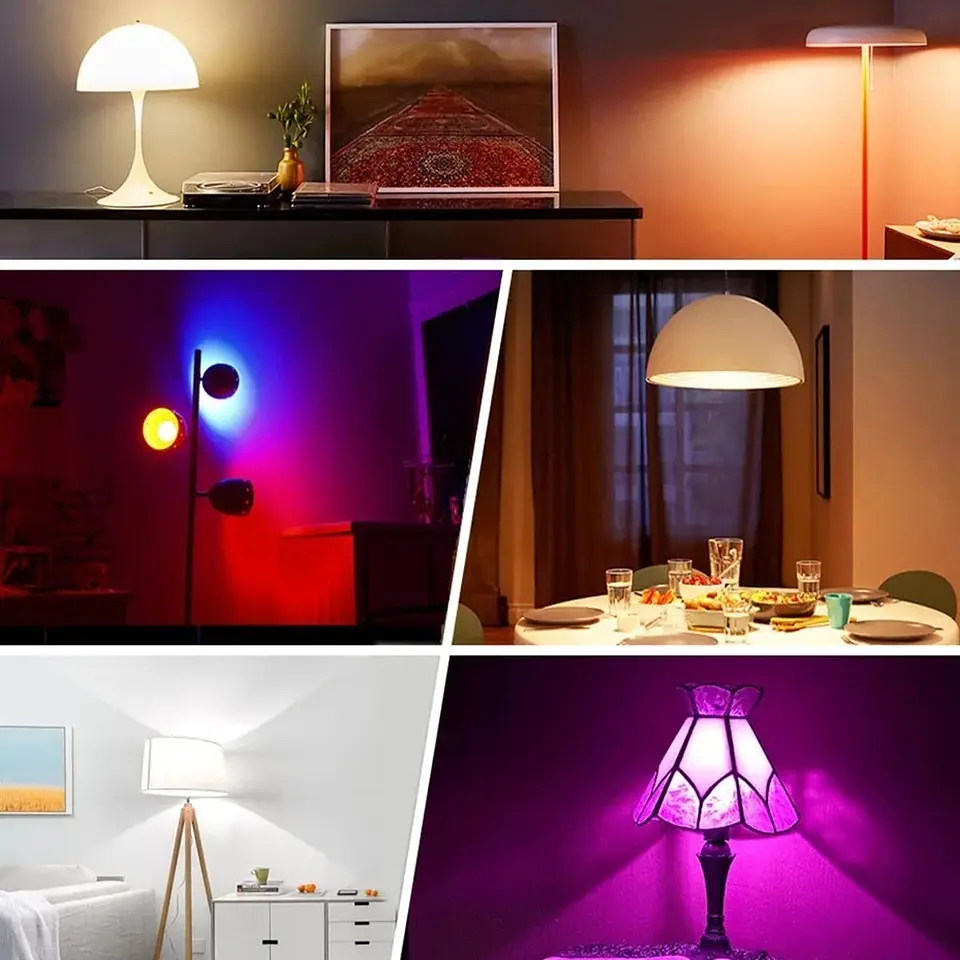 Kit 3 Ampolleta Led E27 Wifi Inteligentes Rgb, Iluminación Hogar 2