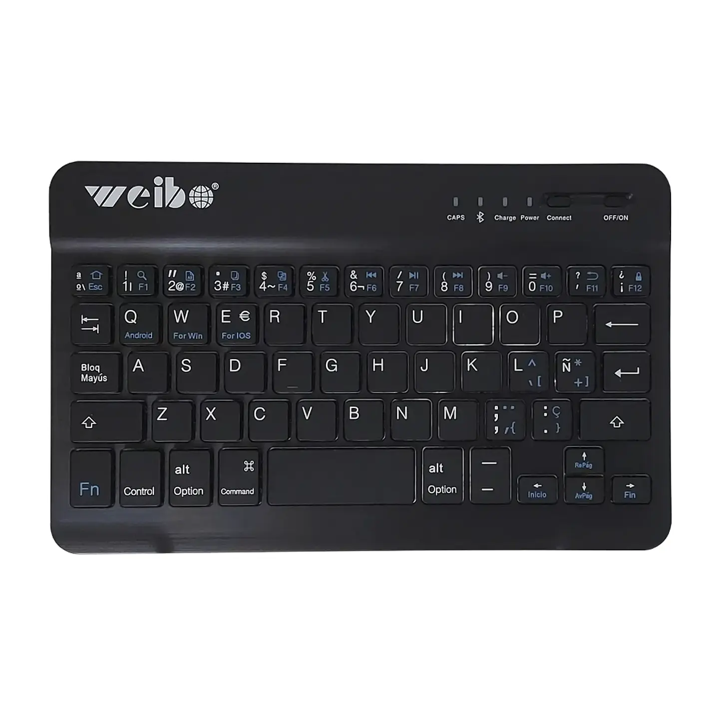 Teclado Bluetooth Inalámbrico Qwerty Recargable (Tablet, Pc, iOS, Android) 1