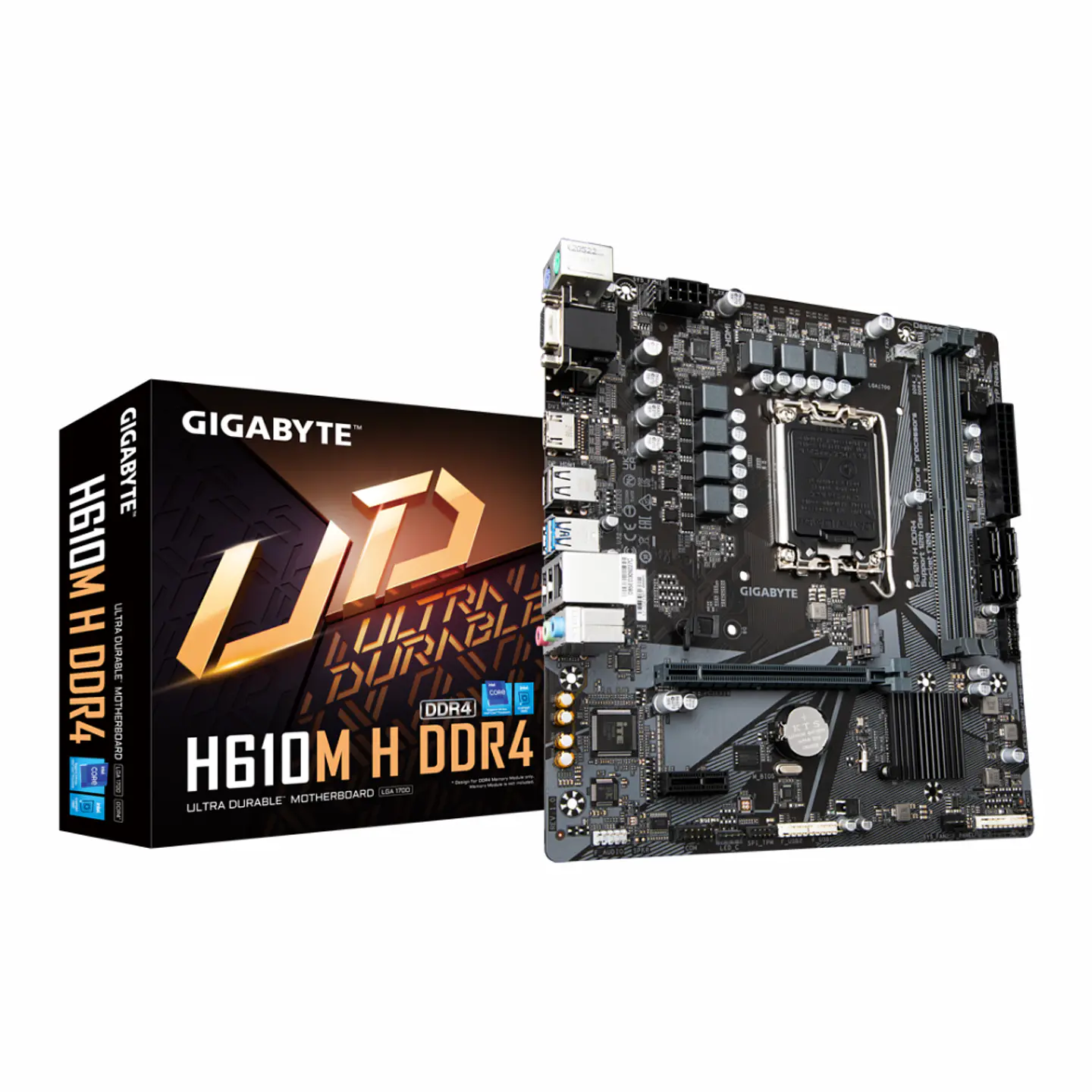 Placa Madre Gigabyte H610M H DDR4 2133/3200MHz, Socket LGA1700, M.2, microATX - 1