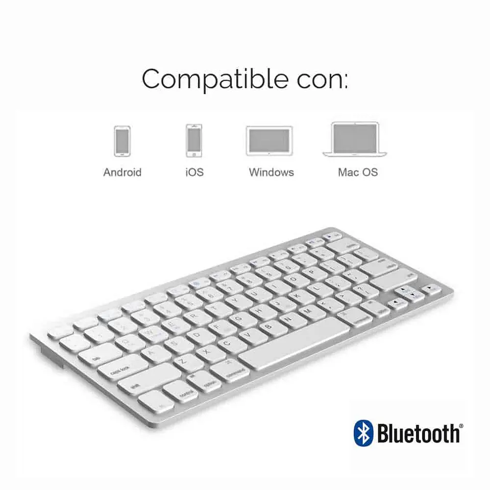 Teclado bluetooth Weibo WB-8022, ultradelgado 1