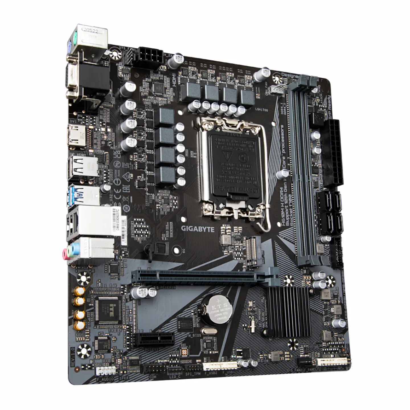 Placa Madre Gigabyte H610M H DDR4 2133/3200MHz, Socket LGA1700, M.2, microATX - 2