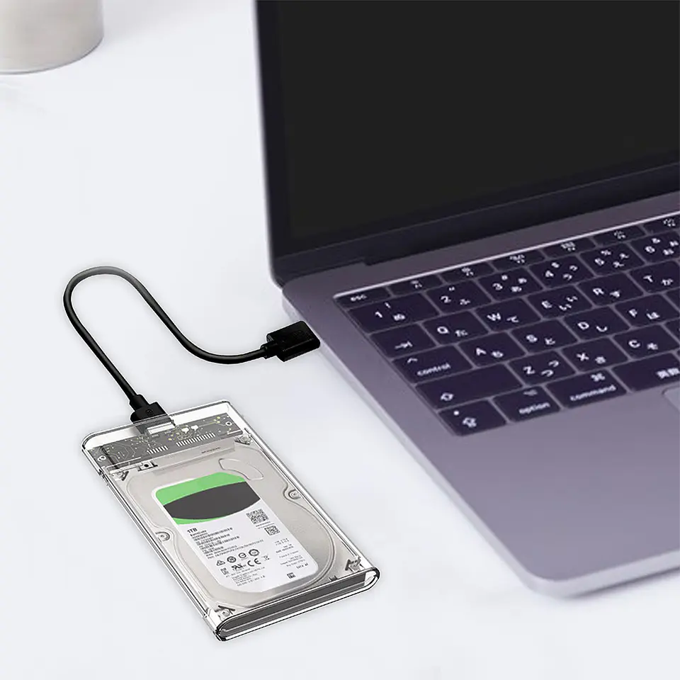 Cofre Case Transparente Disco Duro HHD y SSD Sata 2.5 USB 3.0 3