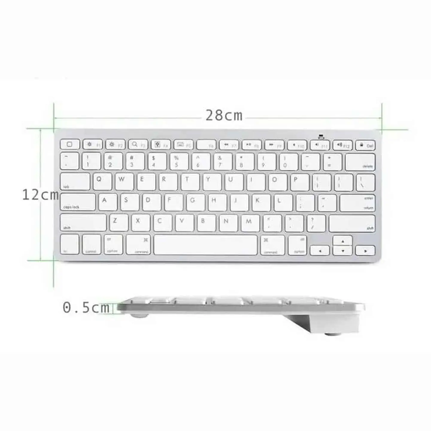 Teclado bluetooth Weibo WB-8022, ultradelgado 3