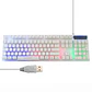 Kit gamer AOAS teclado y mouse, M-400, blanco - Miniatura 2
