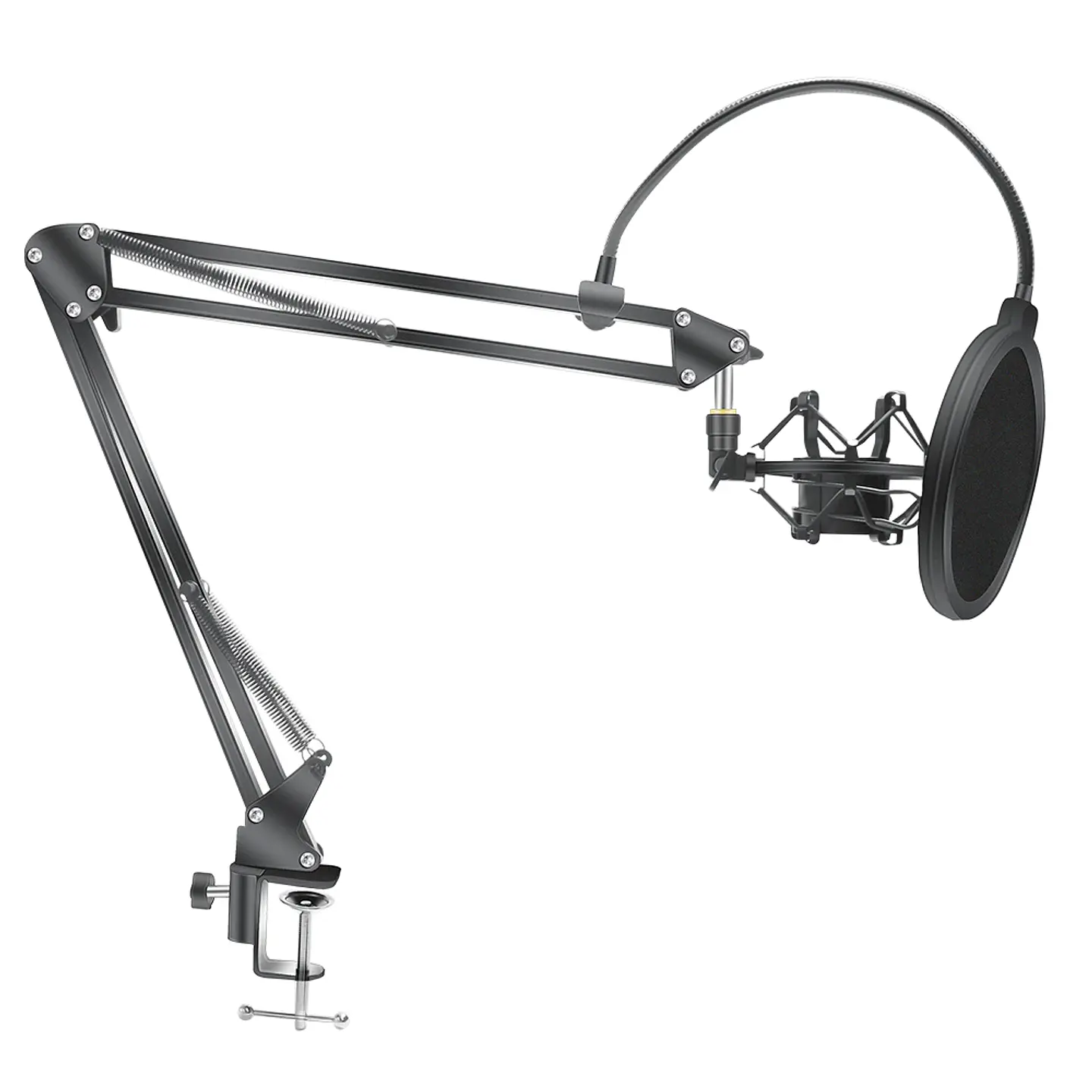 Kit Profesional Brazo Microfono Antipop Soporte Araña Studio 1