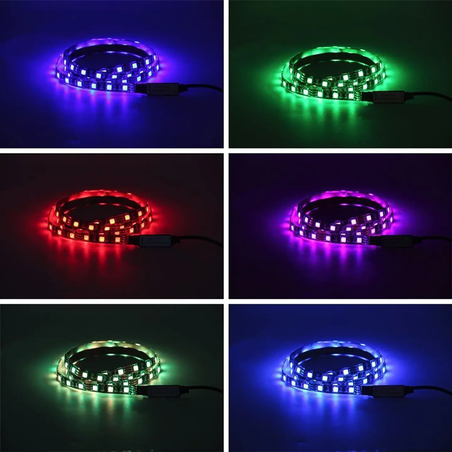 Cinta Tira Luces Led Rgb 5050 5mts Usb Bluetooth App, Tv Pc 4