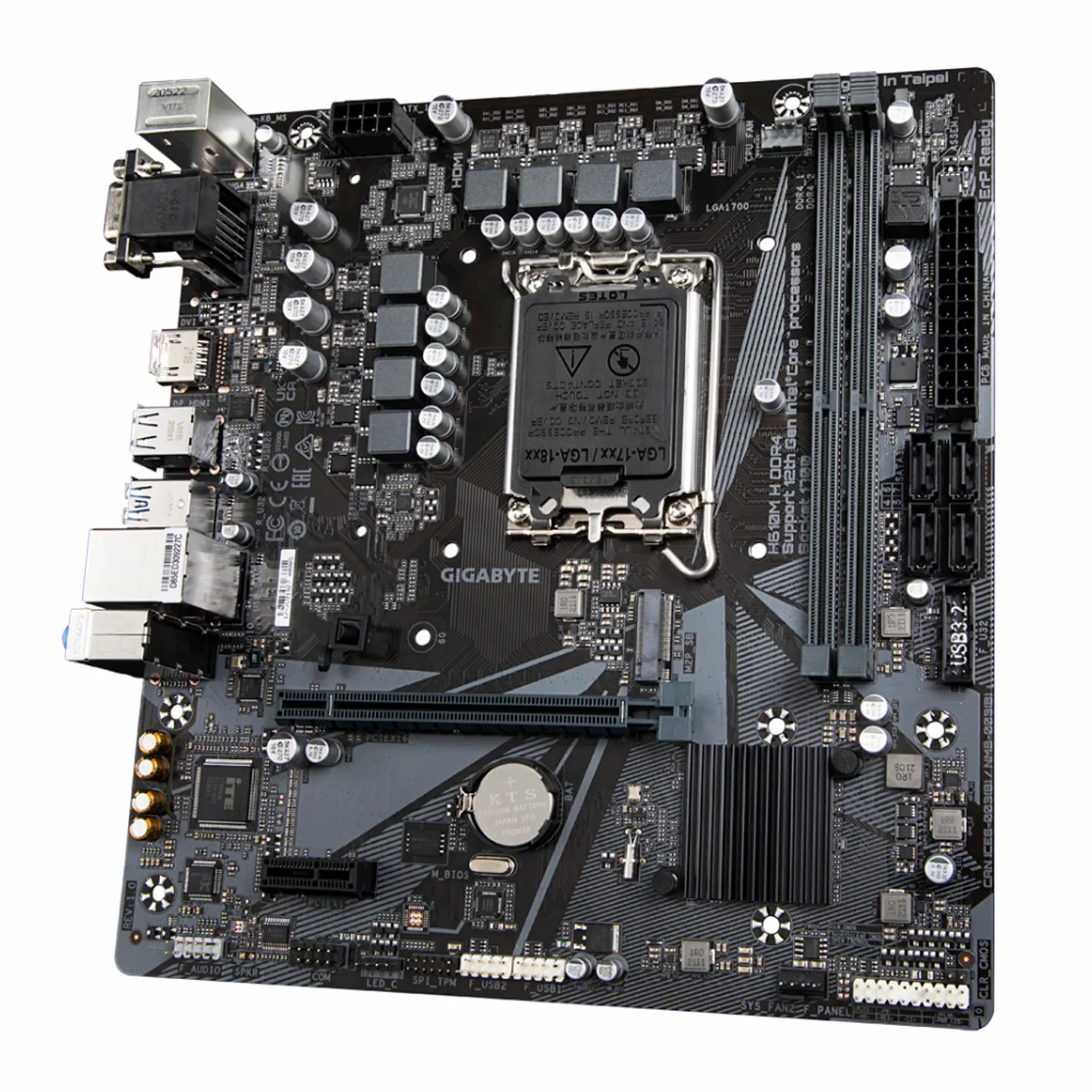 Placa Madre Gigabyte H610M H DDR4 2133/3200MHz, Socket LGA1700, M.2, microATX - 3