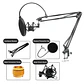Kit Profesional Brazo Microfono Antipop Soporte Araña Studio - Miniatura 2