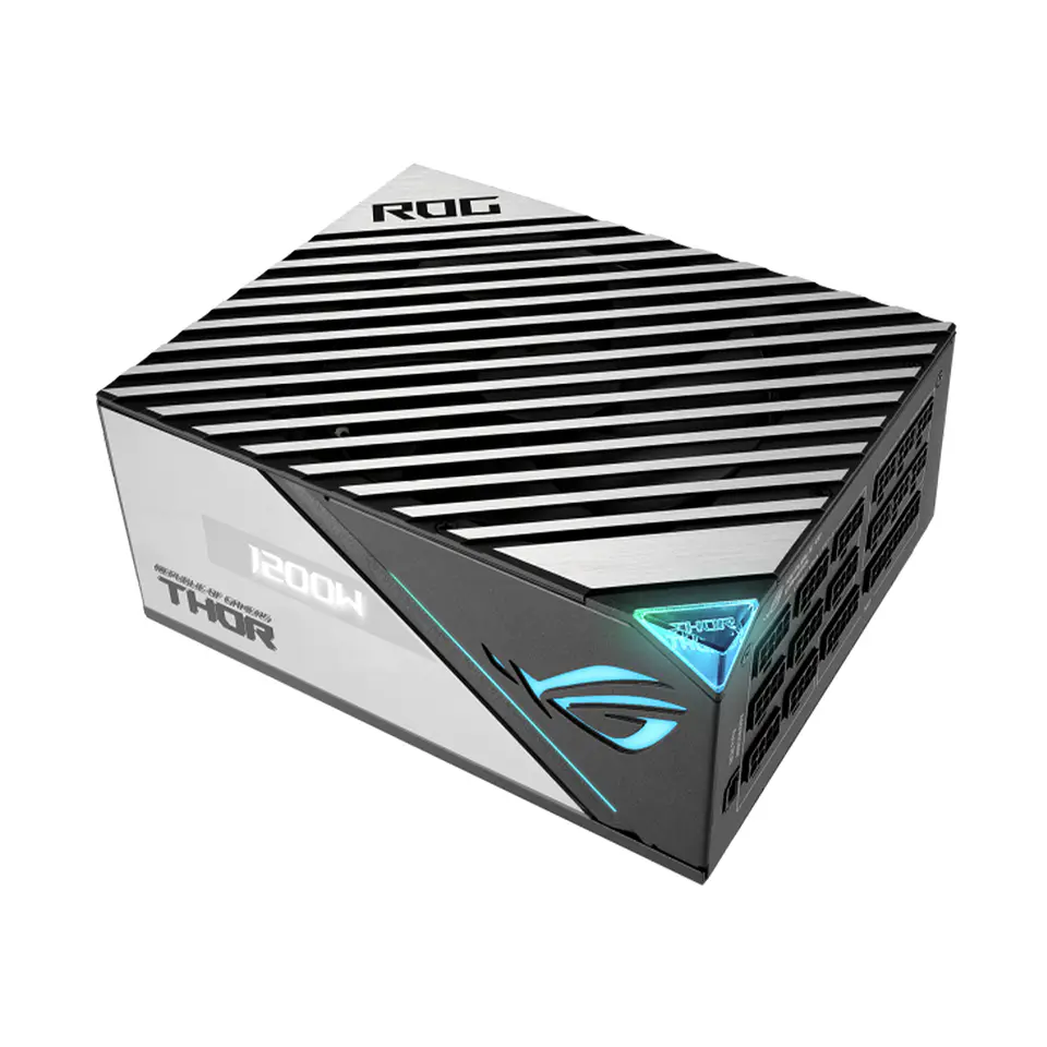 Fuente de Poder Asus Rog THOR 1200W Platinum II, LCD OLED 8