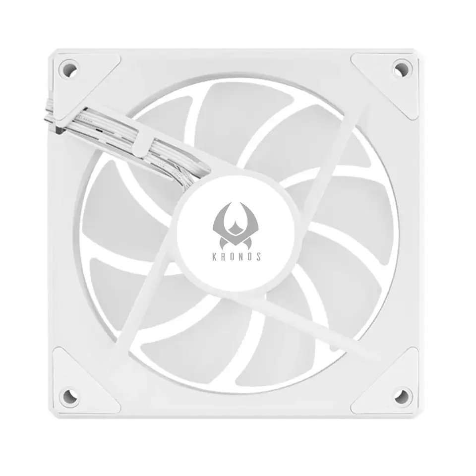 Ventilador Gabinete PC Kronos Eurus, ARGB, 120mm, PWM, White 4