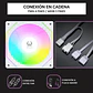 Ventilador Gabinete PC Kronos Eurus, ARGB, 120mm, PWM, White - Miniatura 5