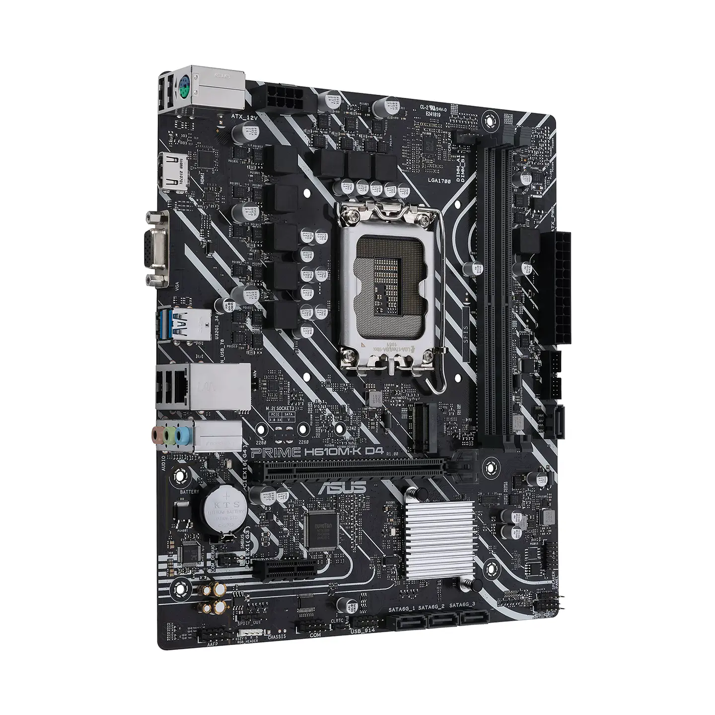 Placa Madre Asus Prime H610M-K D4, LGA1700, DDR4, MicroATX 3