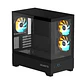 Gabinete Gigabyte C201 Panoramic mATX Vidrio Templado 3fan - Miniatura 2
