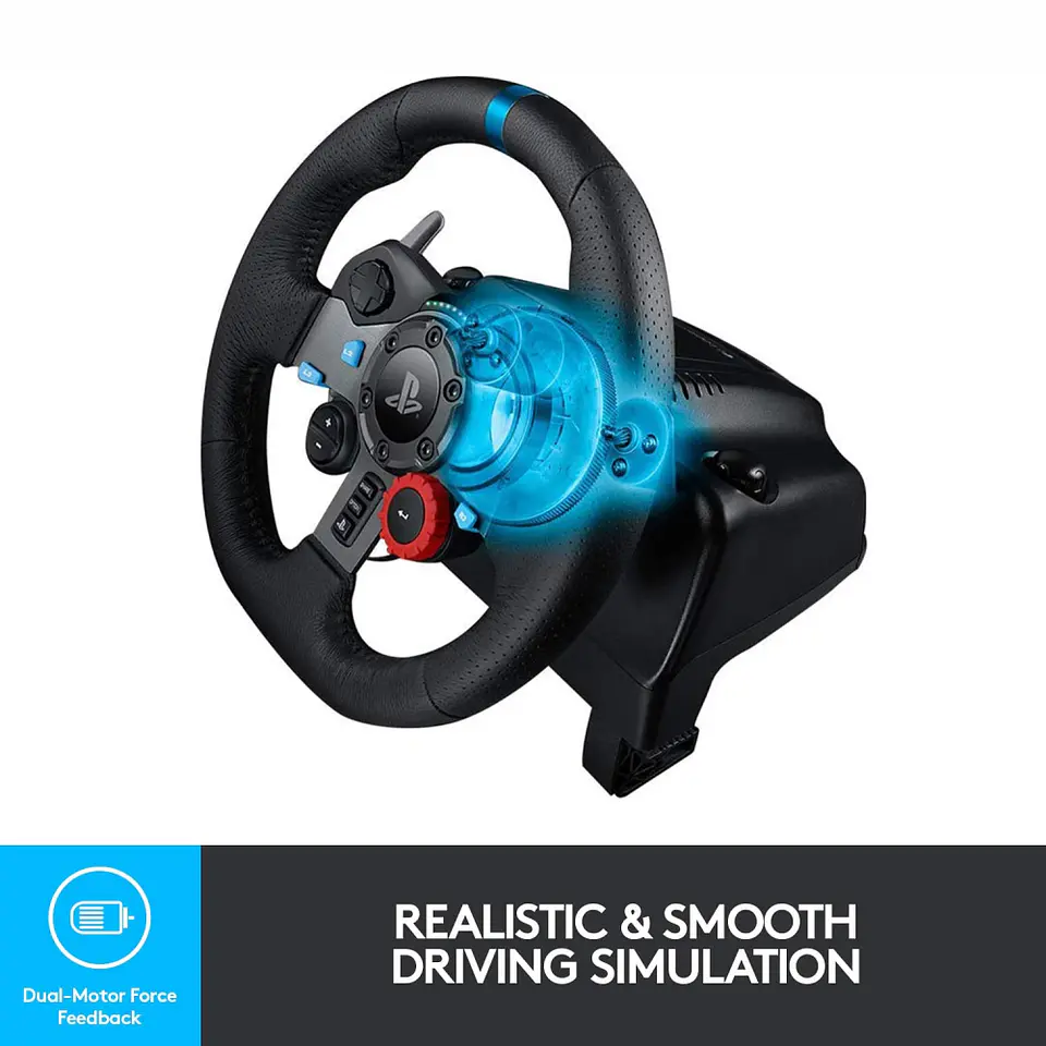Volante para juegos de carrera Logitech G29 para Ps5, Ps4, Ps3 y PC 4