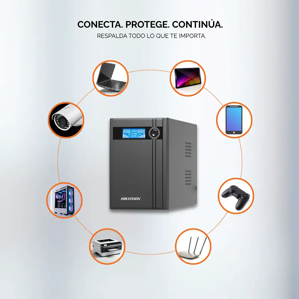 UPS HIKVISION DS-UPS2000 Interactiva 2000VA / 1200W 3
