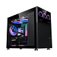 Gabinete Kronos Magic Pantalla Modular mATX USB 3.0 Vidrio Negro - Miniatura 1