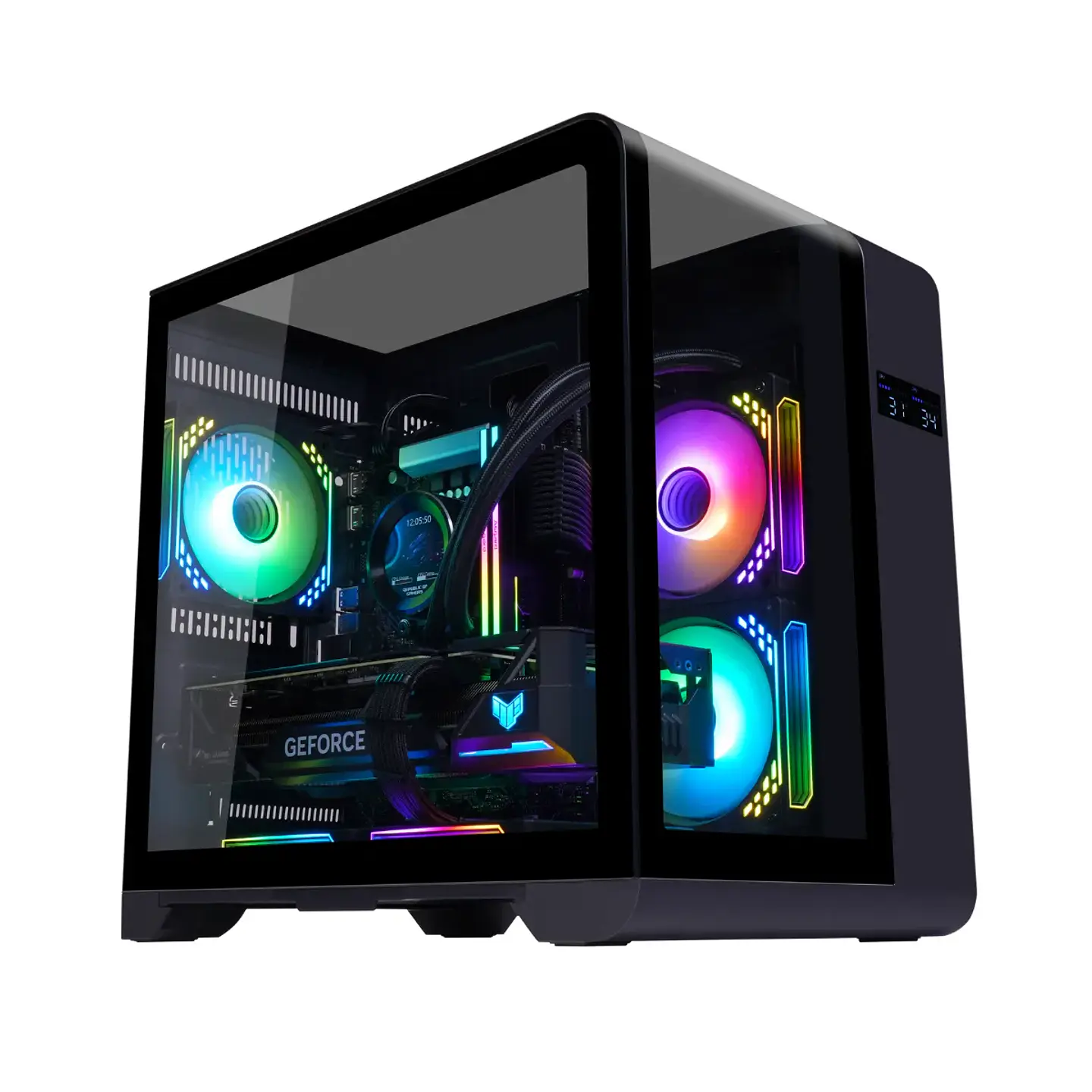 Gabinete Kronos Wentian RGB MATX, Vidrio Templado, USB 3.0 1