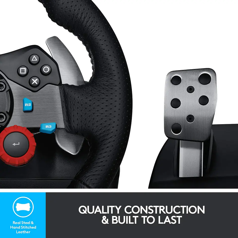 Volante para juegos de carrera Logitech G29 para Ps5, Ps4, Ps3 y PC 5