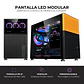 Gabinete Kronos Magic Pantalla Modular mATX USB 3.0 Vidrio Negro - Miniatura 5
