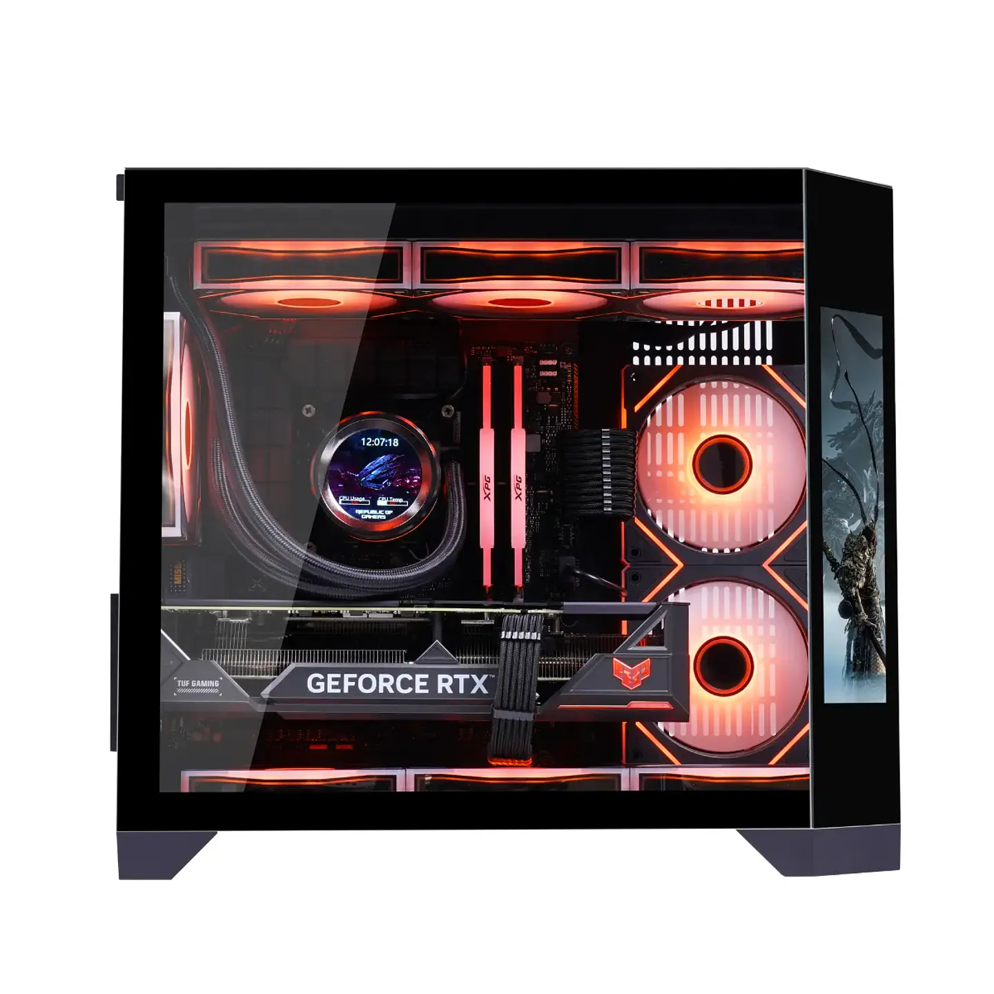 Gabinete Kronos Dreamer Pantalla LED Micro-ATX Vidrio Temp USB 3.0 3