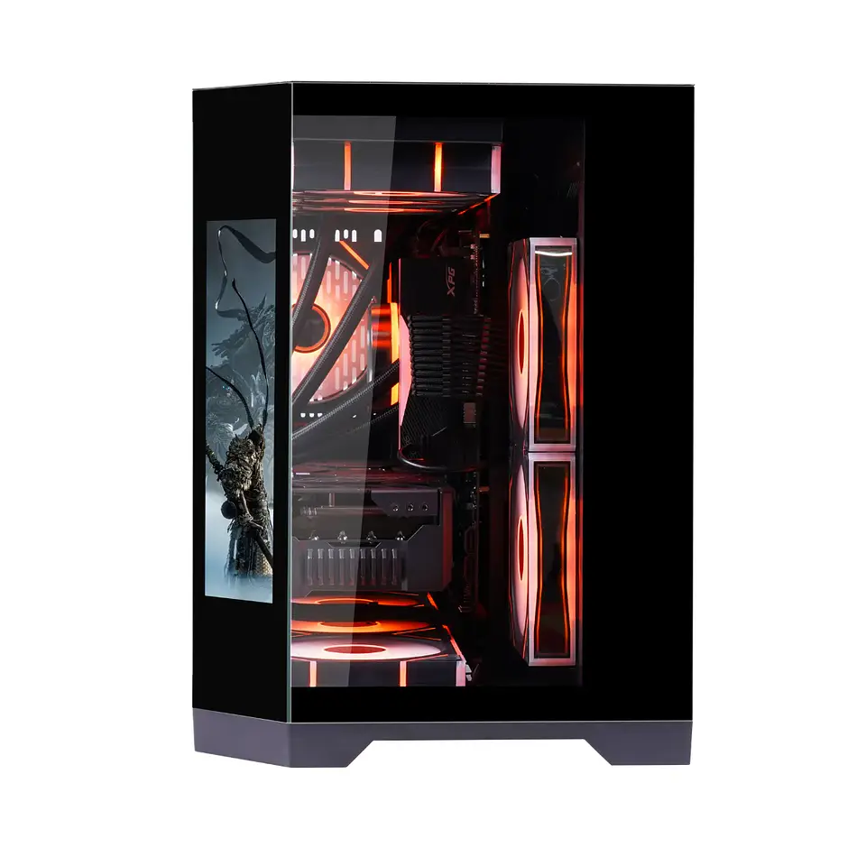 Gabinete Kronos Dreamer Pantalla LED Micro-ATX Vidrio Temp USB 3.0 4