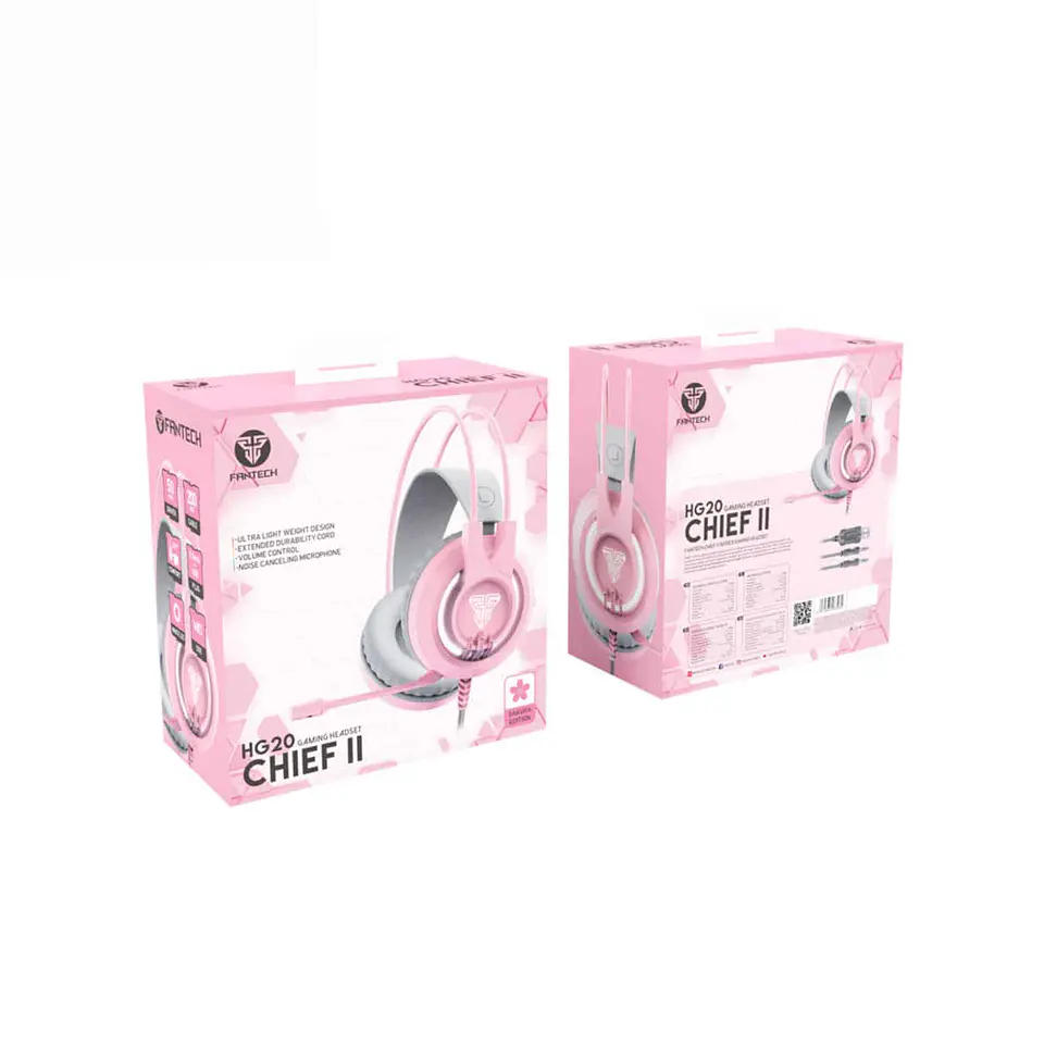 Audífonos gamer Fantech HG20 Chief II - Sakura Edition 6