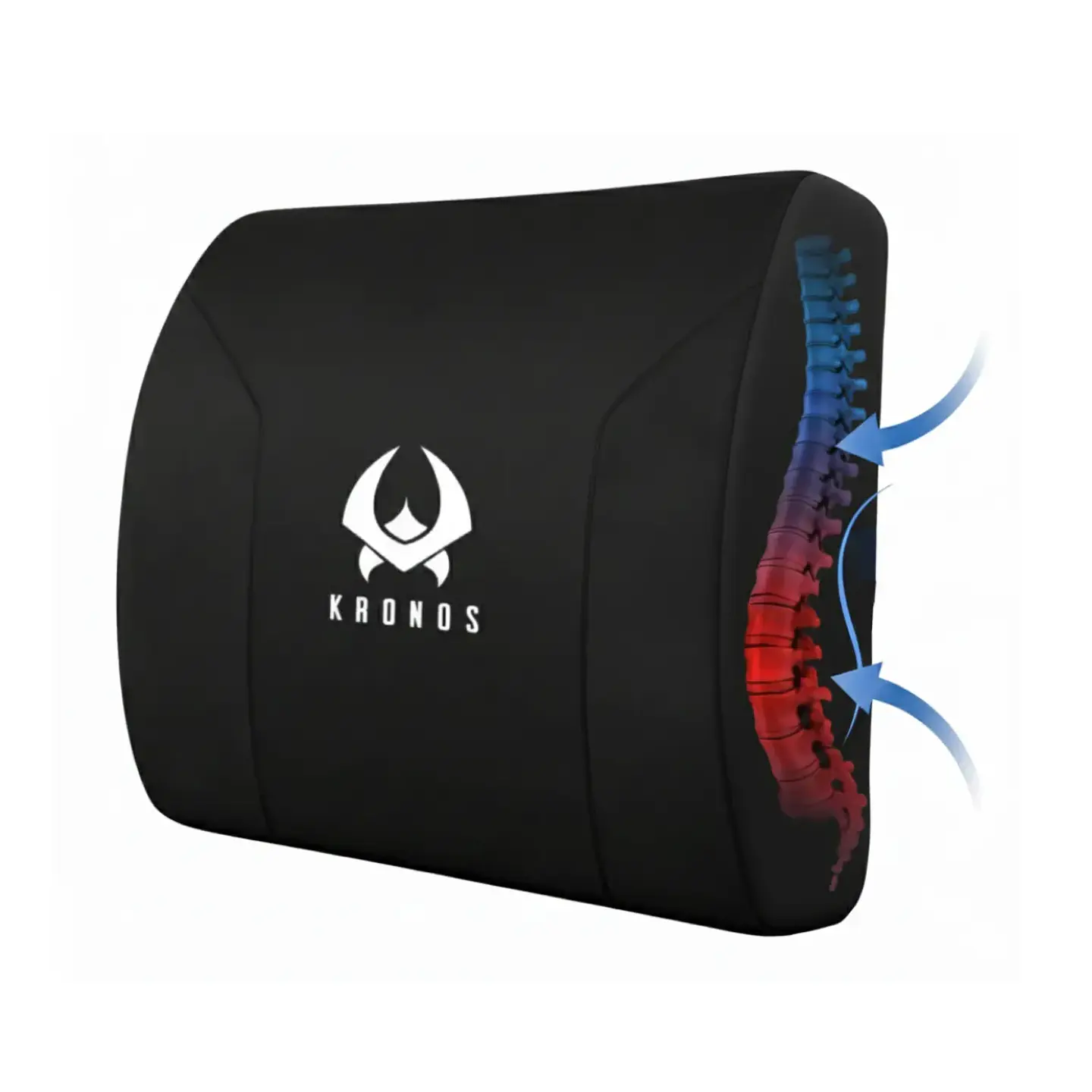 Cojín Lumbar Kronos Gamer Memory Foam Silla Asiento Automóvil 2