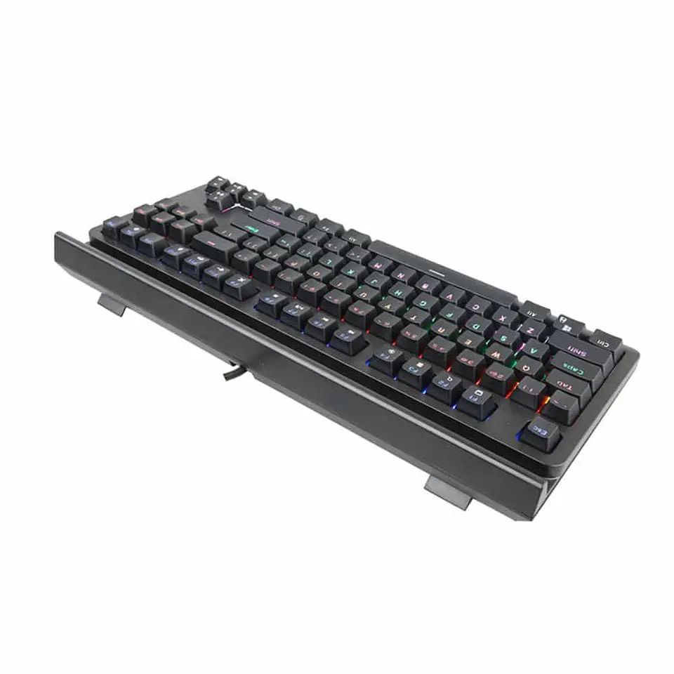 Teclado gamer mecánico Kronos Dual Blade, conexión USB e inalámbrica, RGB 5