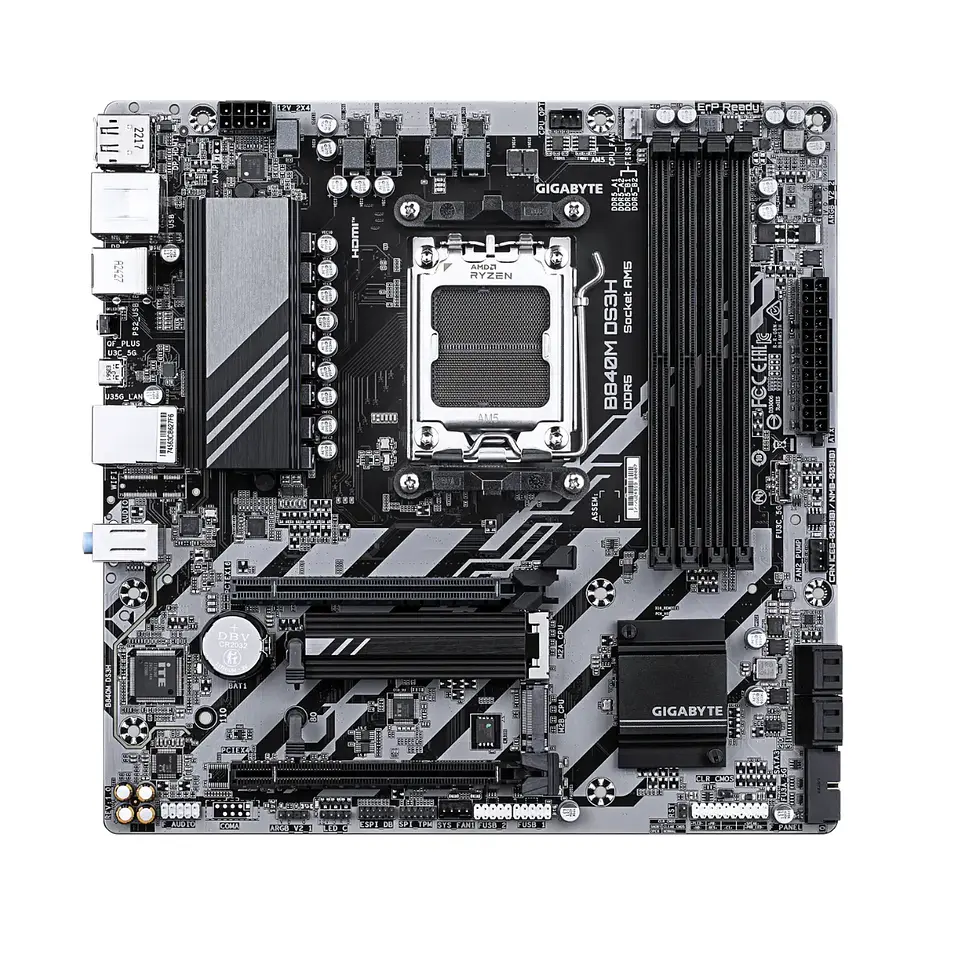 Placa Madre Gigabyte B840M DS3H, AM5 DDR5, M.2, mATX 4