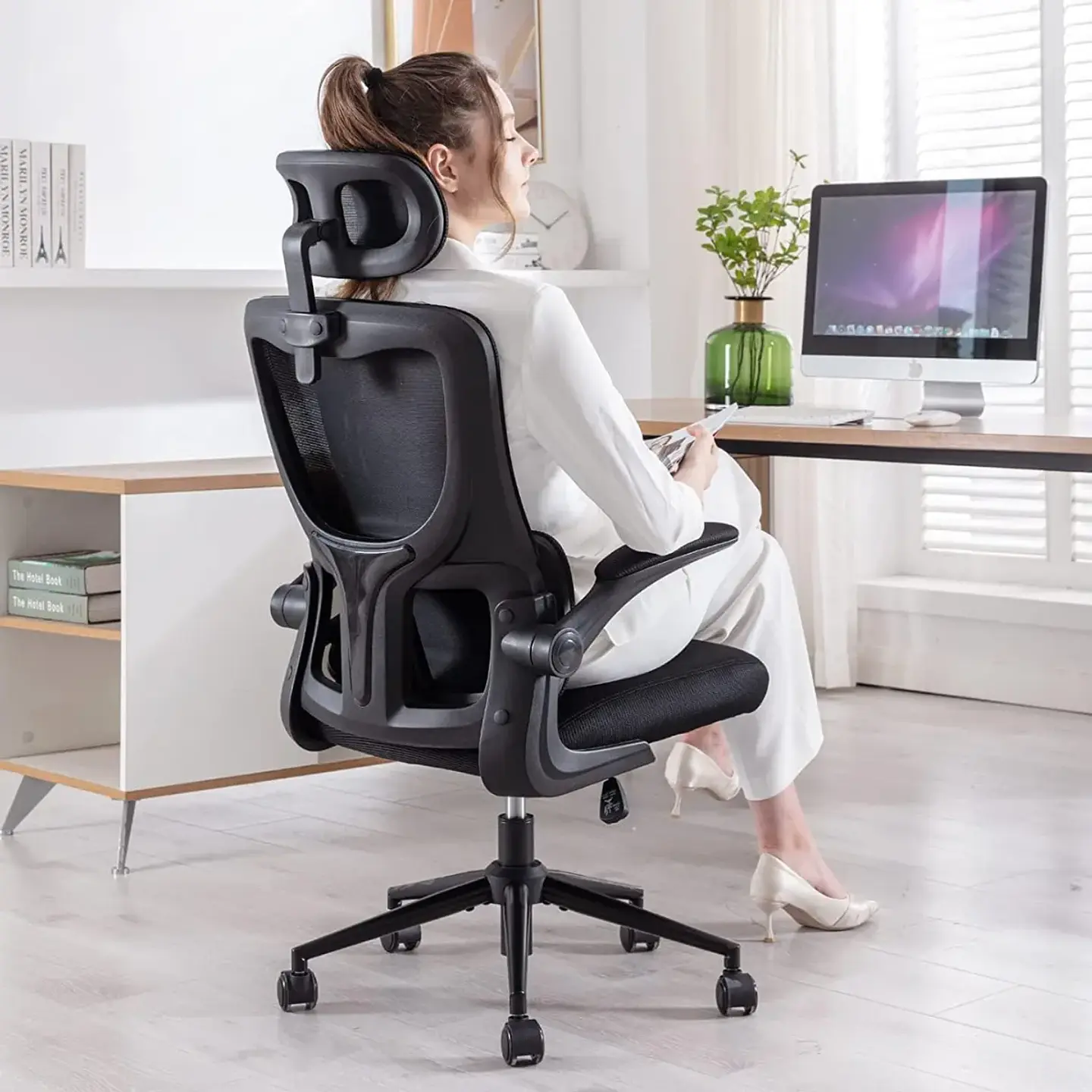 Silla De Escritorio Vanto Element Ergonómica con Cabecera y Soporte Lumbar 2
