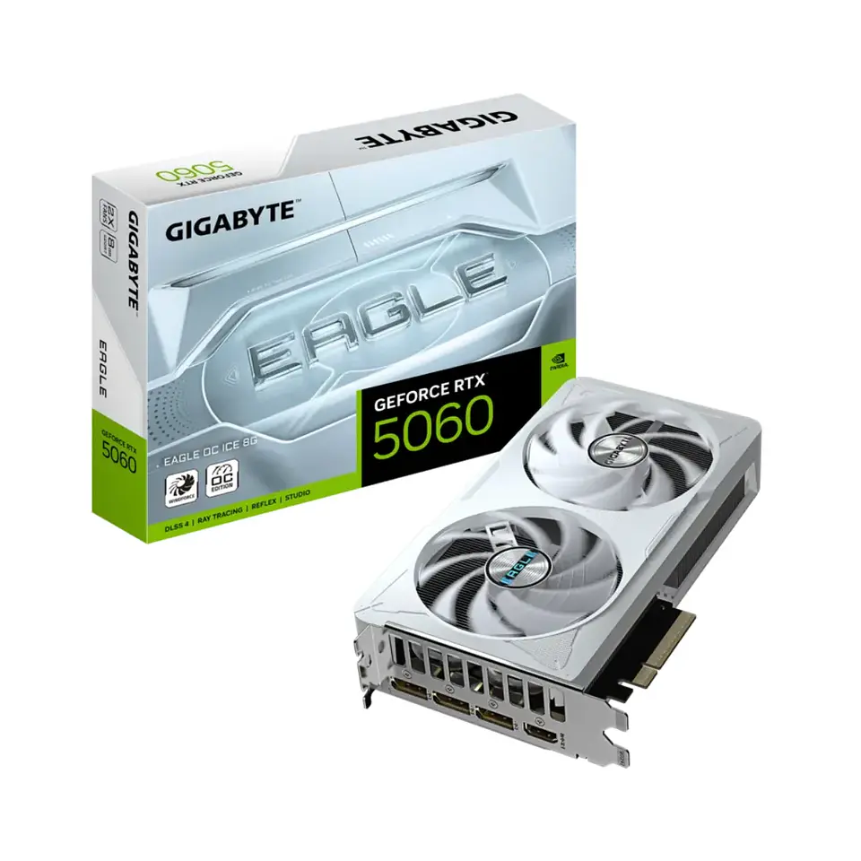 Tarjeta de Video Gigabyte 5060 EAGLE OC ICE 8G GDDR7 PciE-5 1