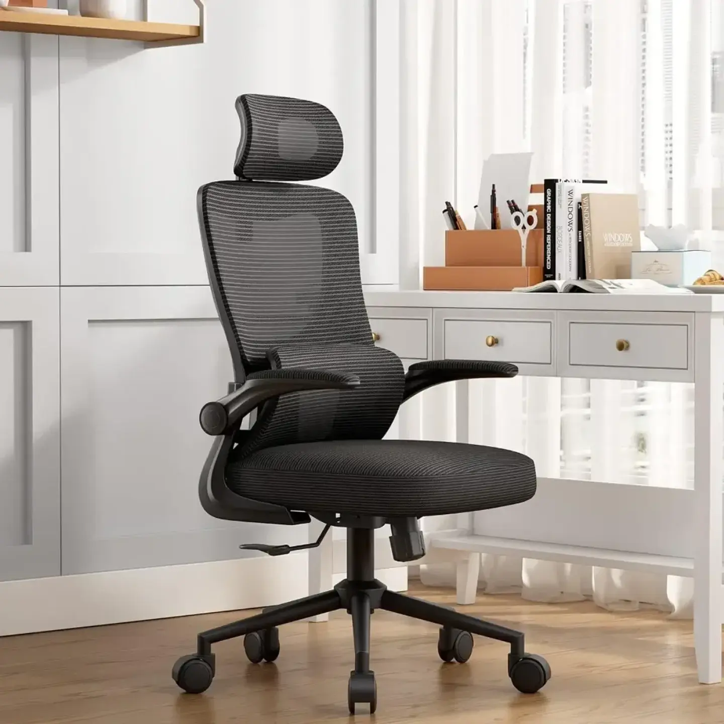Silla De Escritorio Vanto Element Ergonómica con Cabecera y Soporte Lumbar 3
