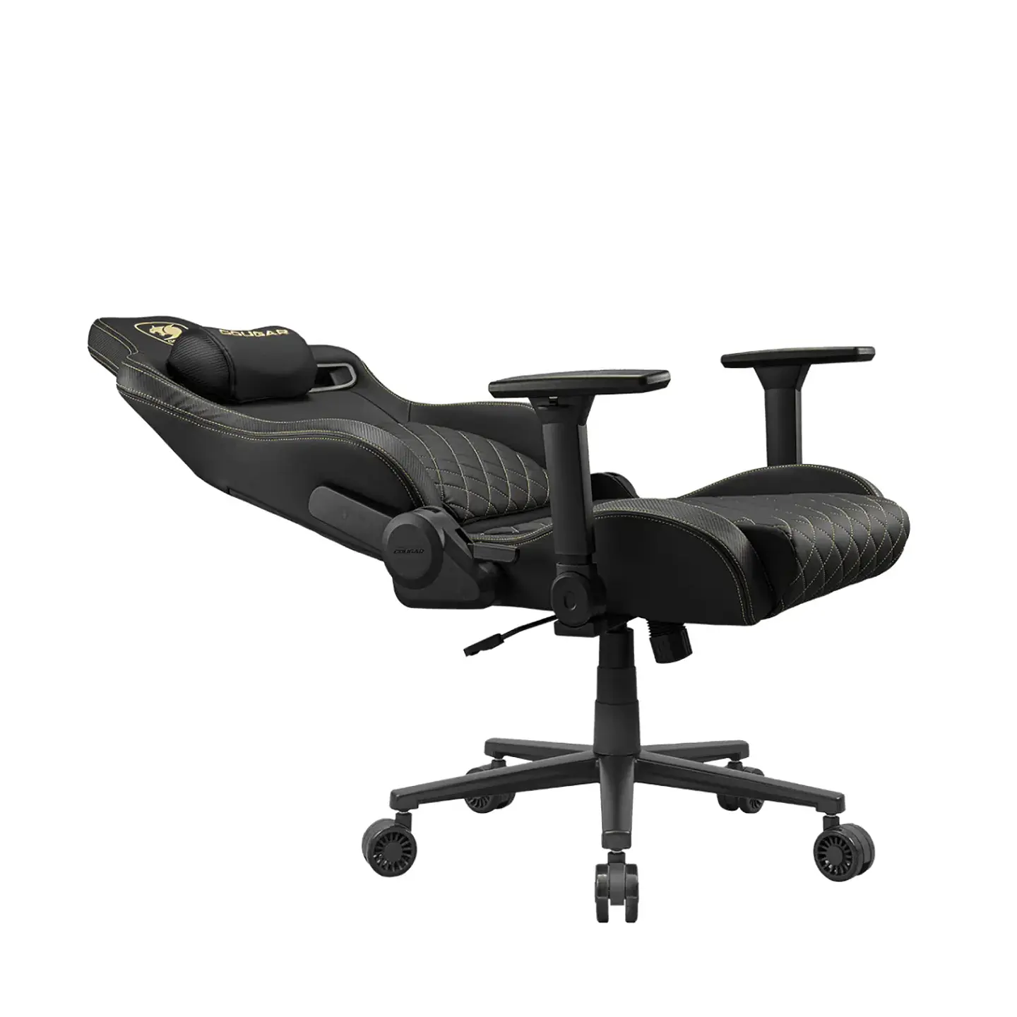 Silla Gamer Gougar Defensor Gold Brazos 4D 155°, Lumbar PushBack 4