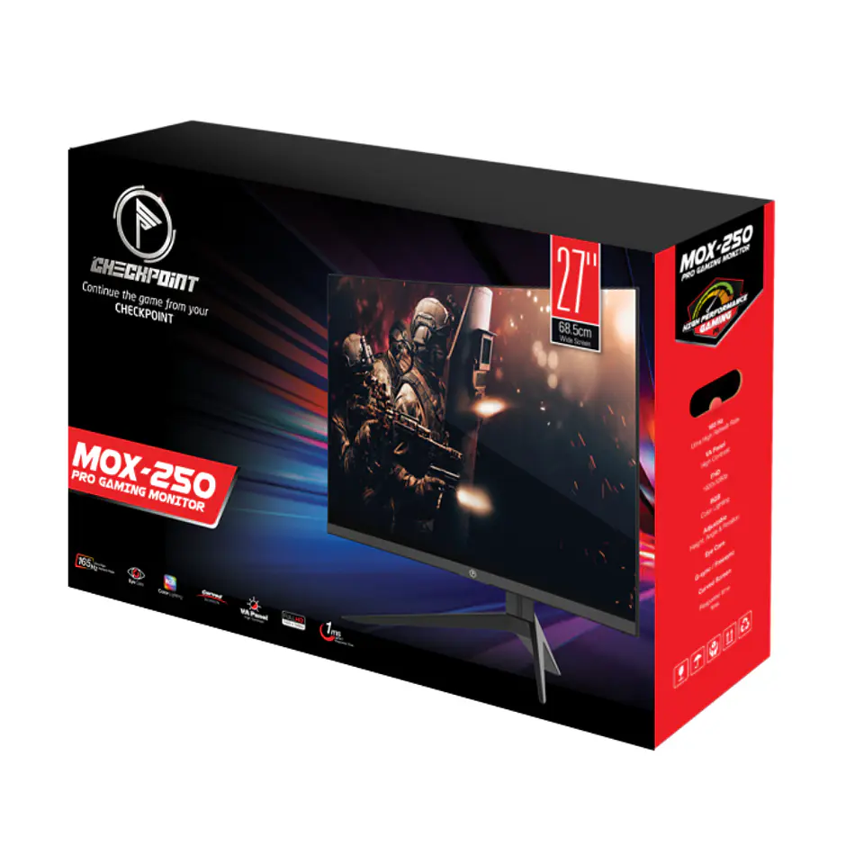 Monitor Curvo CheckPoint MOX-250, de 27