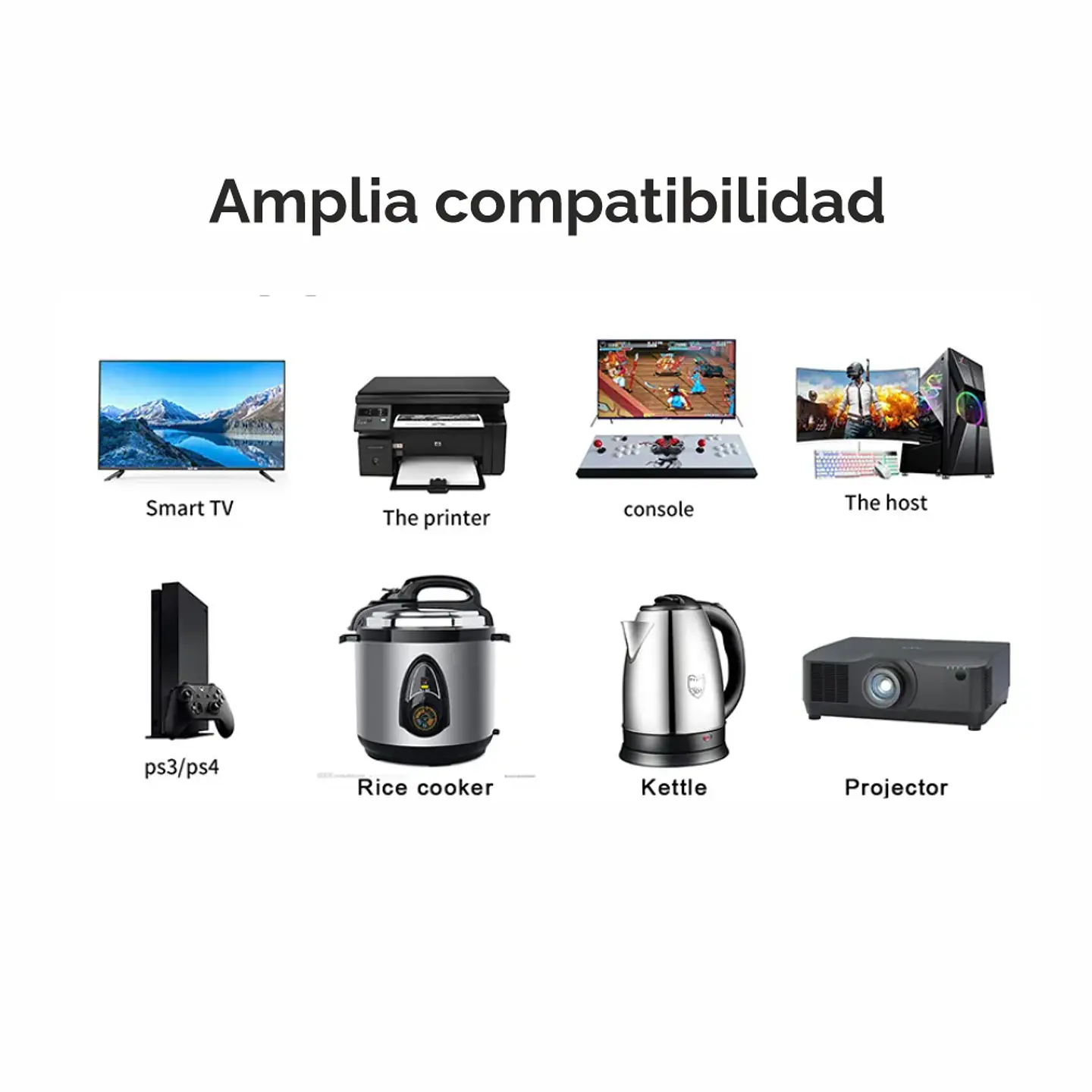 Cable de Poder para PC 1.8Mts Cobre C13 3Am/5Amp 220V Nacional 5