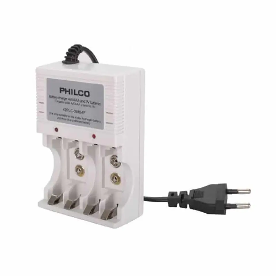 Cargador con 4 Pilas AA 2700 Mah Pre-Cargadas 2