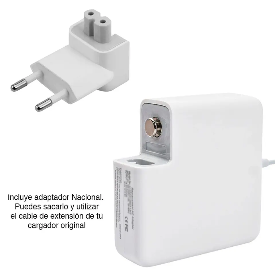 Cargador para Macbook Pro Magsafe 16.5v, 3.65a, 60w 2