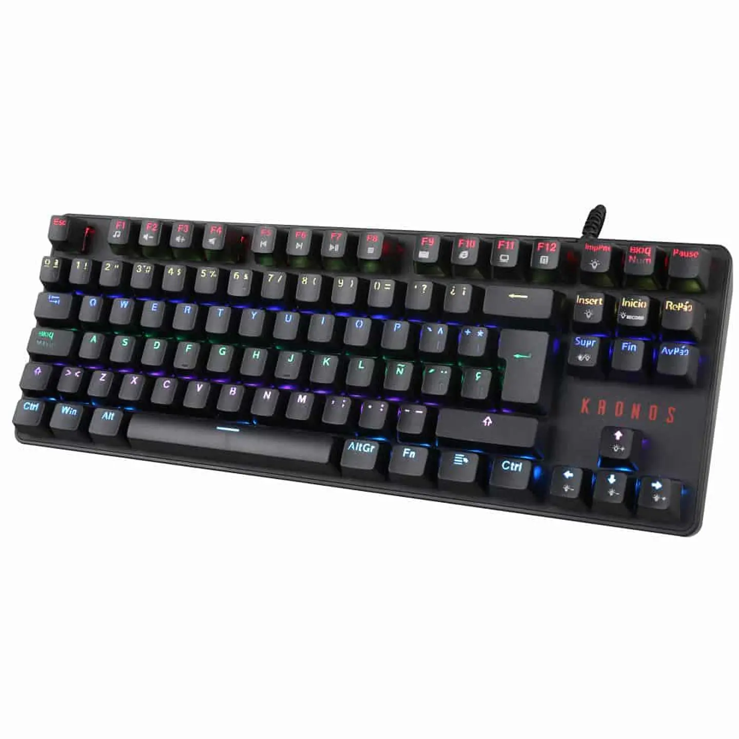 Teclado gamer mecánico Kronos Blade, conexión USB, full anti-ghosting, RGB 3