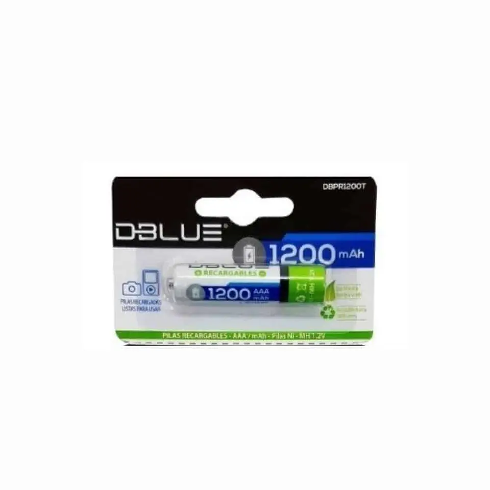 Pila recargable Dblue AAA de 1200mAh – niquel (DBPR2700T) 2