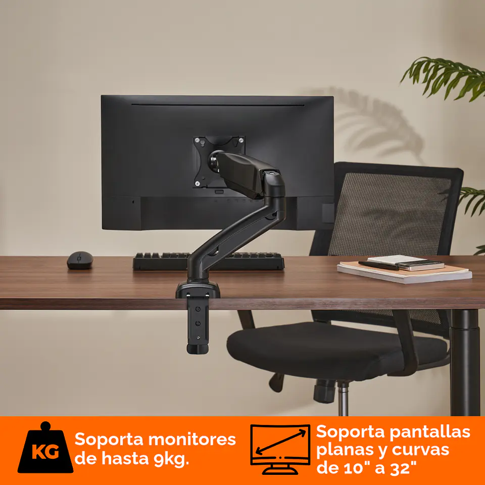 Soporte Premium de mesa para monitor o TV de 17 a 32, soporta 9kg 3